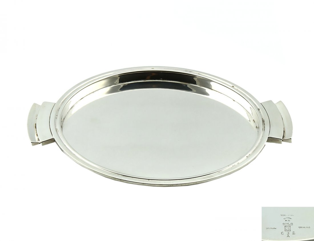 Georg Jensen Sterling Pyramid Tray (1 of 1)