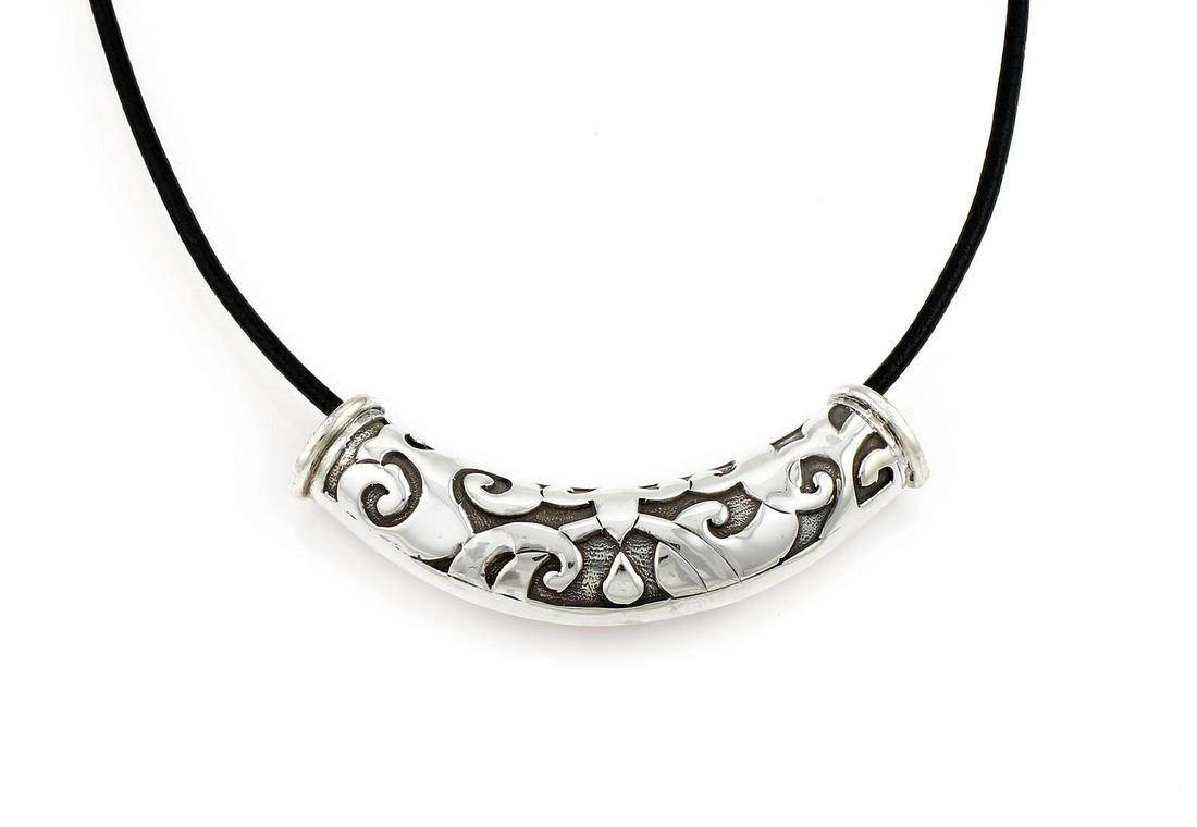 John Hardy Dayak Slide Necklace in Sterling Silver (1 of 3)