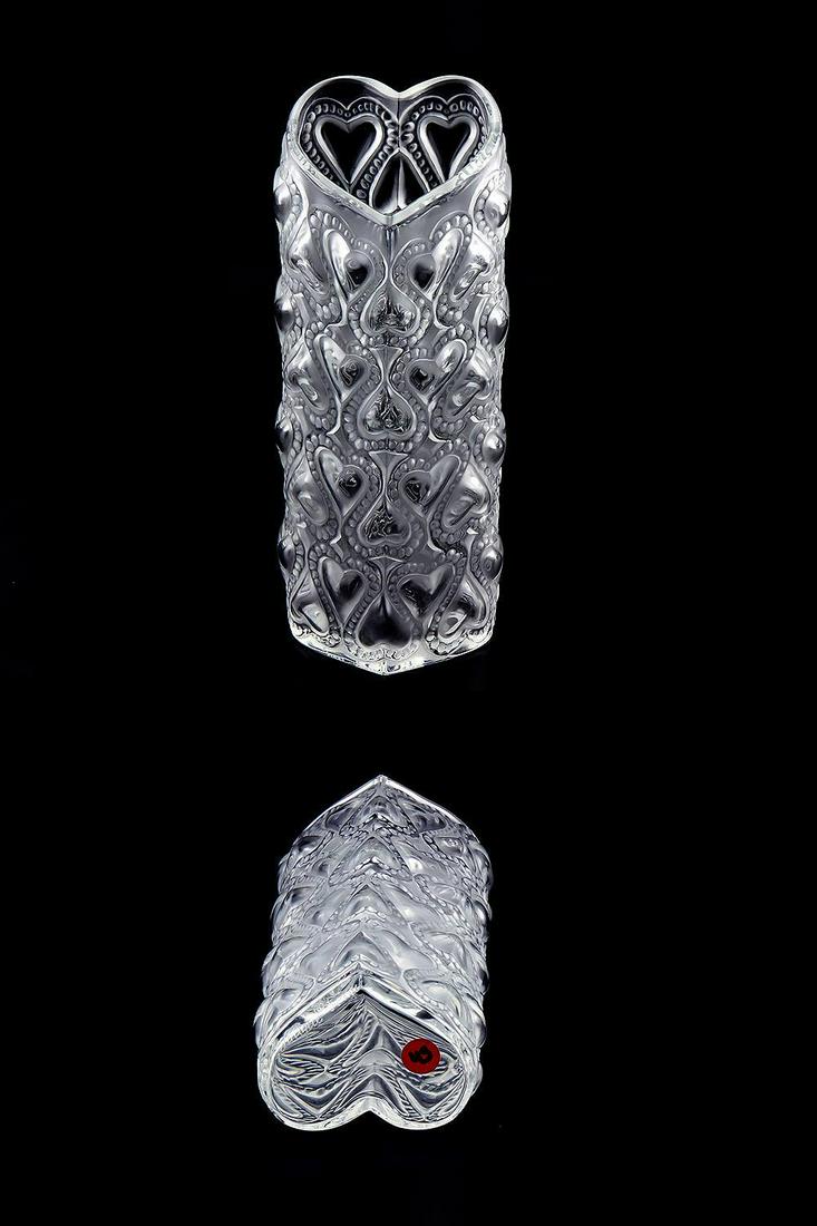 Lalique "Amour" Heart Vase (1 of 1)