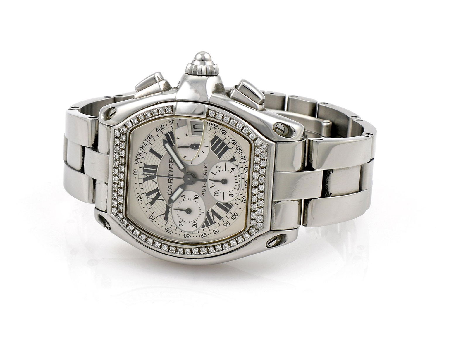 Cartier Roadster XL with Diamond Bezel 2618 (1 of 4)
