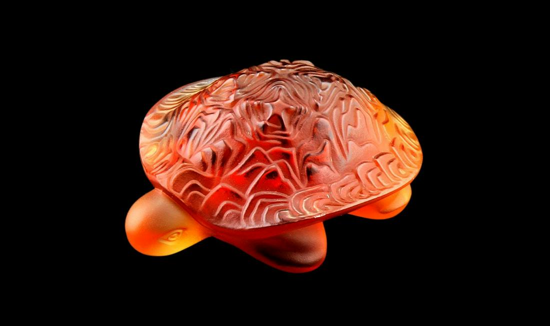 Lalique Small Amber Turtle (1 of 2)