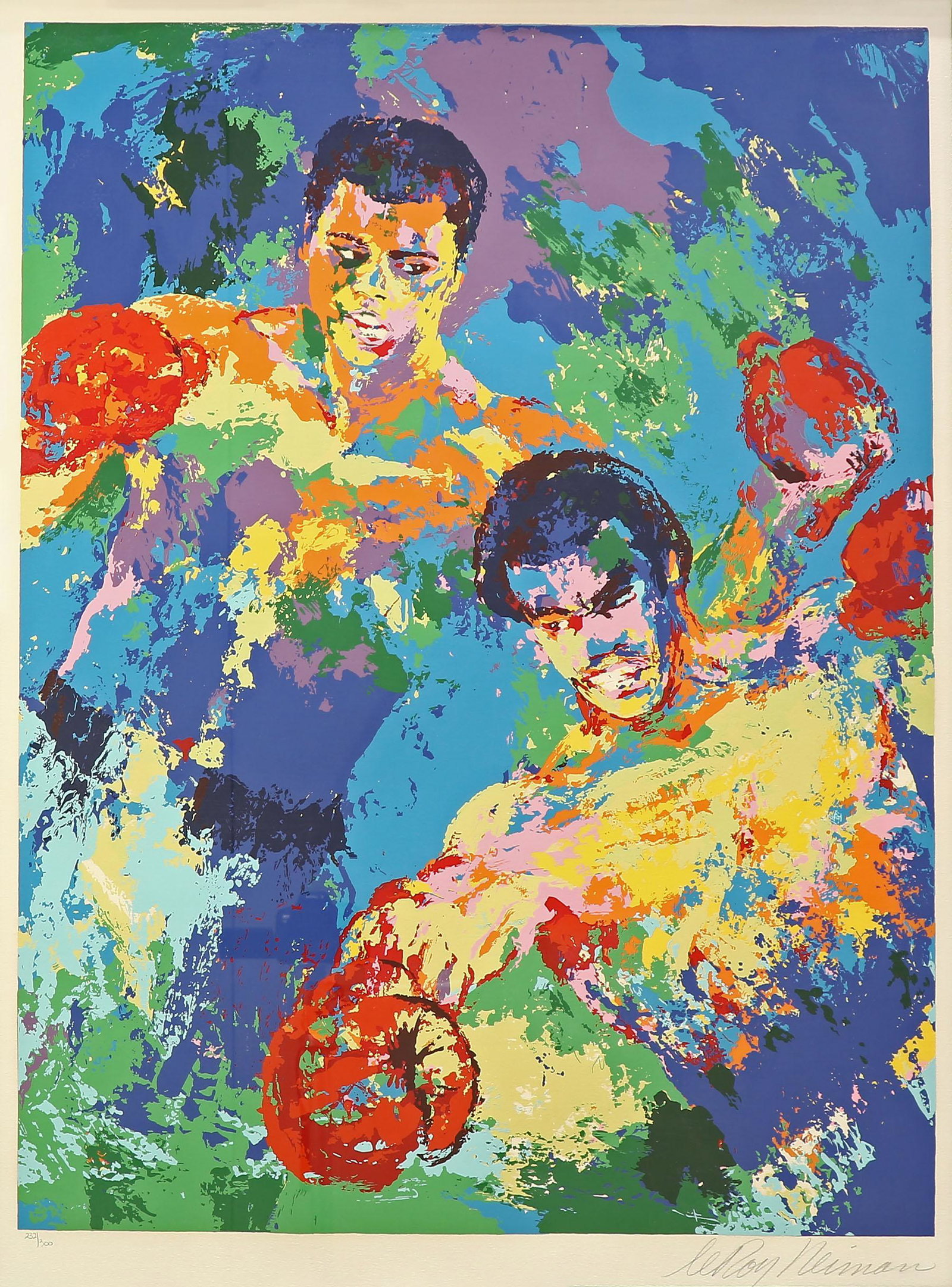 LeRoy Neiman (American 1921-2012) Rumble in the Jungle (1 of 3)