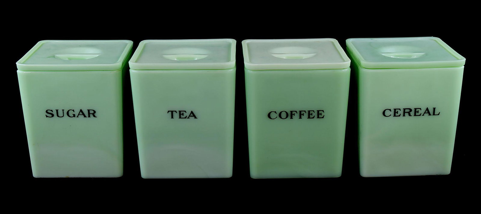 Vintage Depression Glass Jeannette Jadeite 4 Pc. (1 of 1)