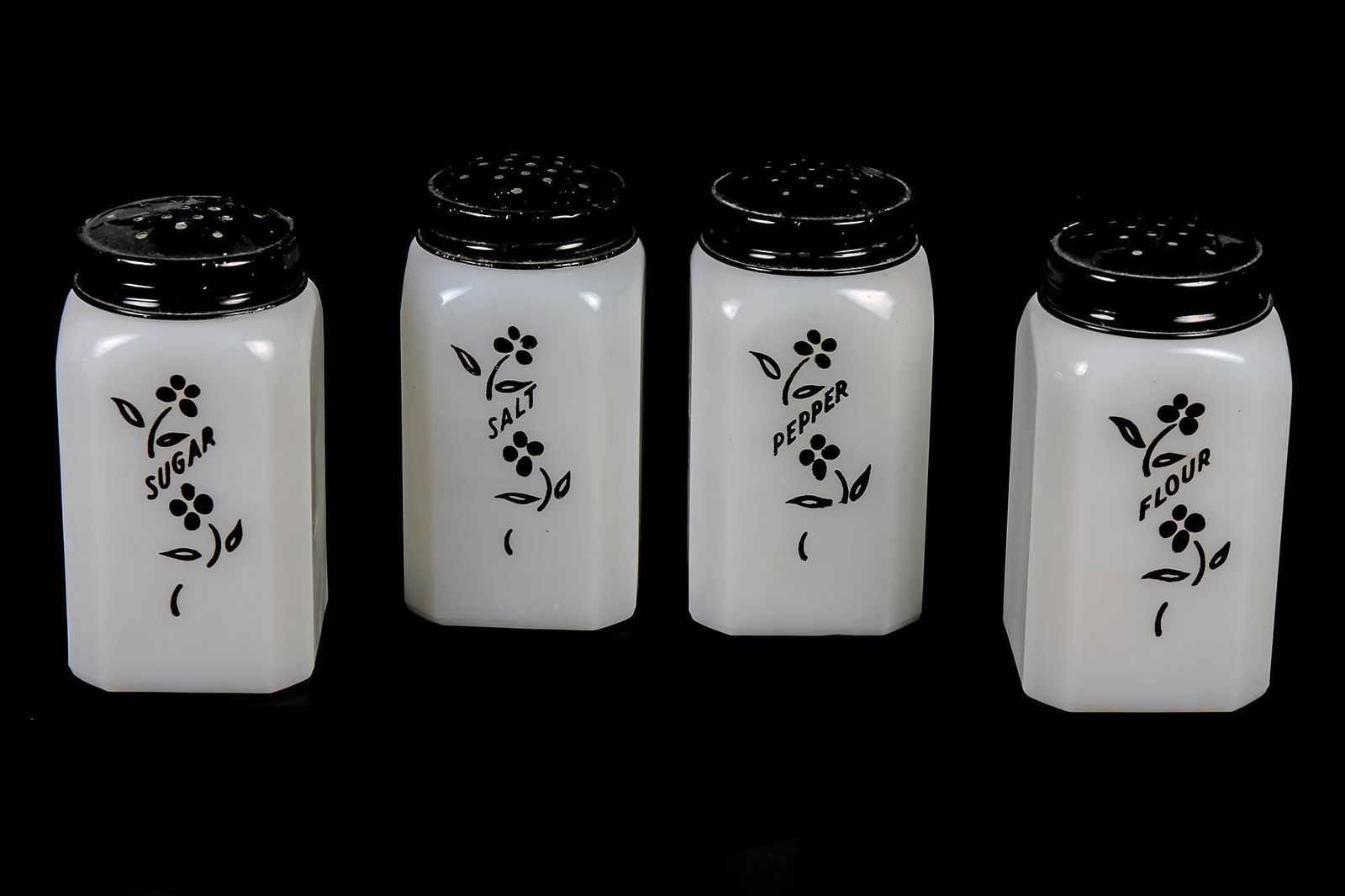 Vintage Depression Glass Shaker Set (1 of 1)