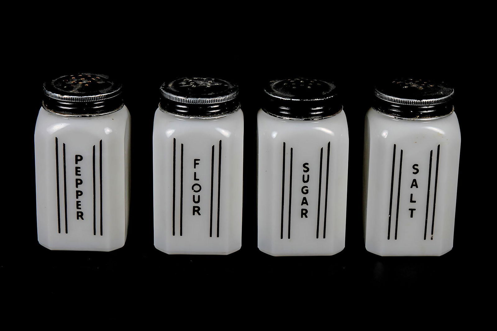 Vintage Depression Glass Shaker Set (1 of 1)