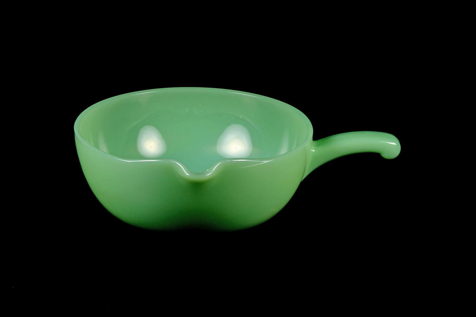 Vintage Depression Glass Fire King Handled Bowl (1 of 1)