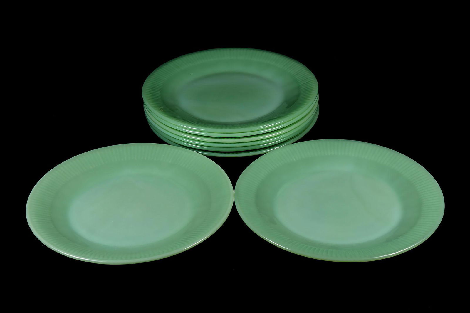 Vintage Depression Glass Fire King Set of 8 Salad? (1 of 1)