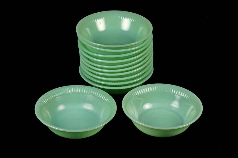 Vintage Depression Glass Fire King Set Of 12 Small