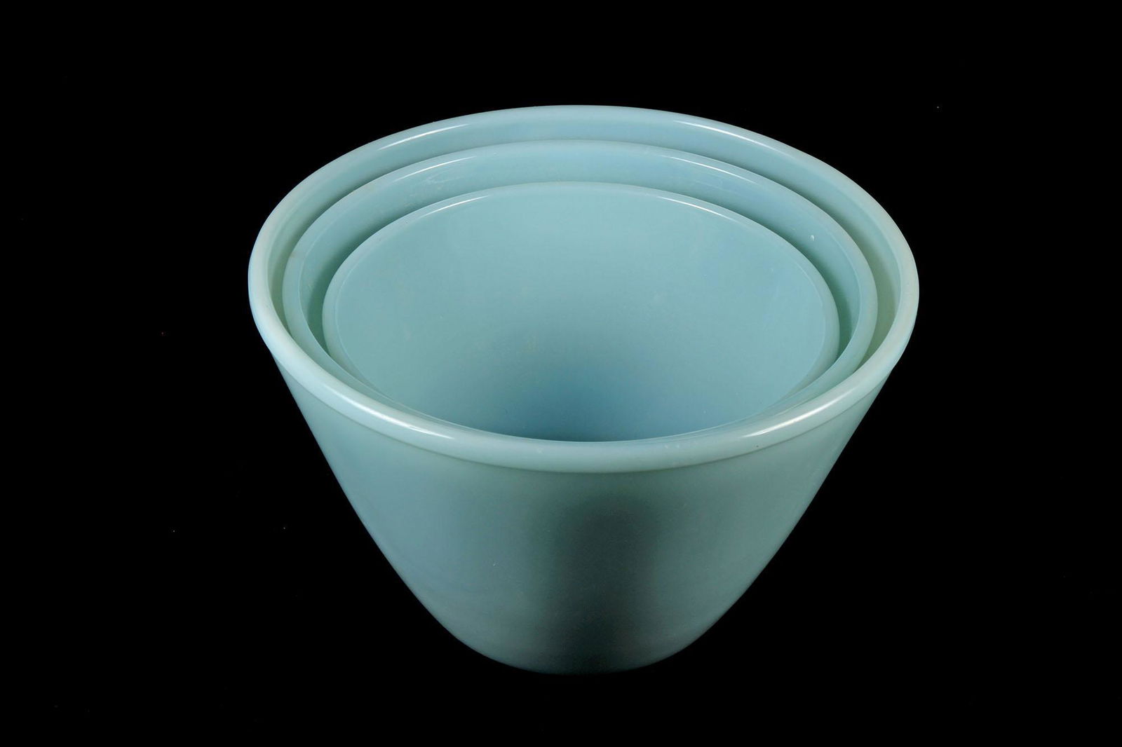 Vintage Depression Glass 3 Pc Fire King Delphite Mixing (1 of 2)