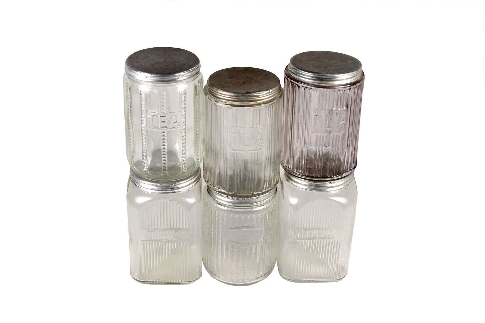 Vintage Depression Glass 6 Pc Lot of Crystal Glass Tea (1 of 1)