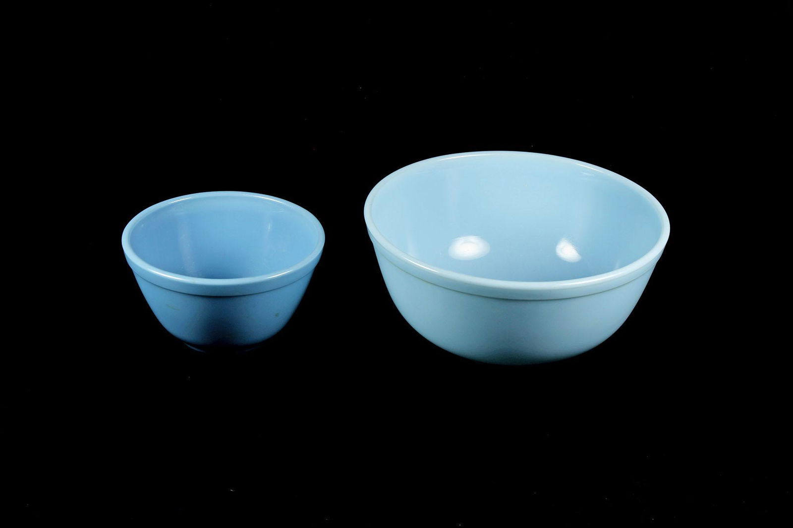 Vintage Depression Glass Delphite Pyrex Bowl Set (1 of 1)