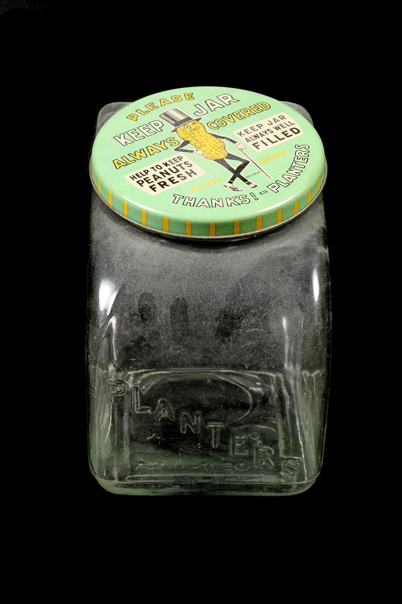 Vintage Depression Glass Planters Peanuts Counter Jar (1 of 1)