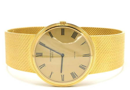 Vintage Patek Philippe 18Kt Men's Watch: Vintage Patek Philippe 18Kt Yellow Gold Men's Watch. Weight - 64 grams. Ref. 3588. Measurements - 8" long. #PJ30683 Please review all photos closely. Contact us for more detailed information