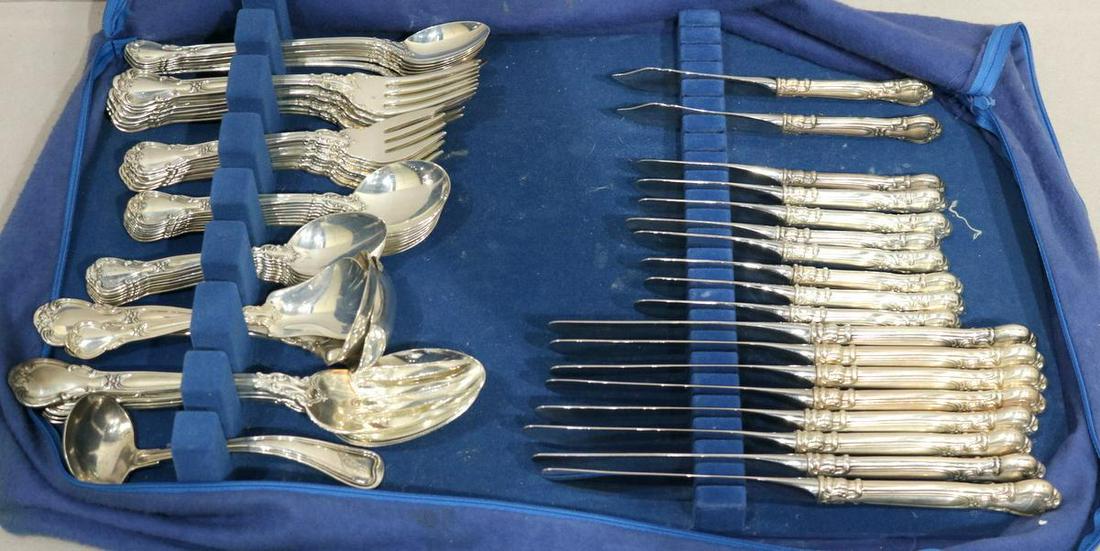 64 Gorham "Chantilly" Sterling Flatware Set (1 of 5)