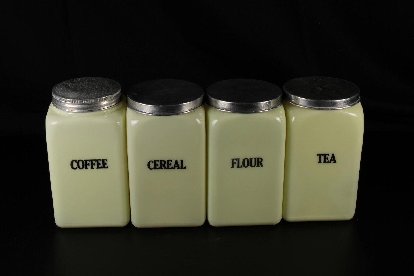 Vintage McKee Seville Yellow Canister Set (1 of 1)