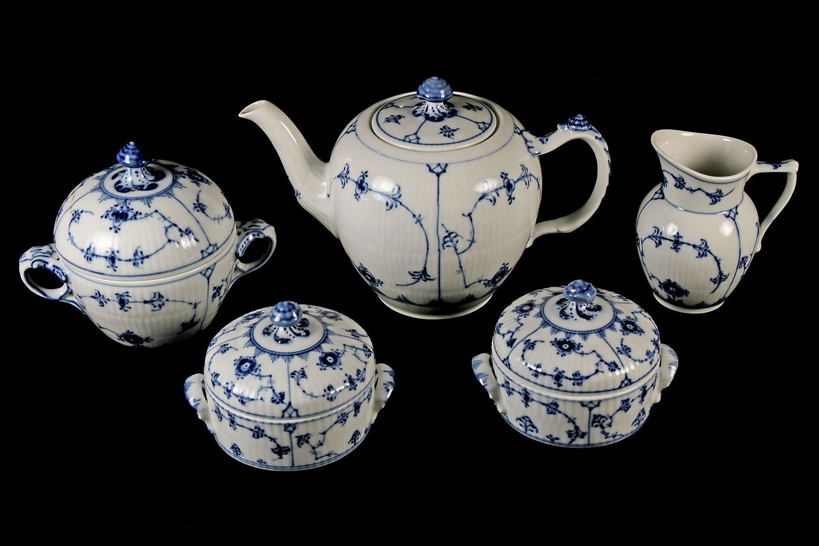 Vintage Set of Royal Copenhagen Blue/White Fine China (1 of 8)