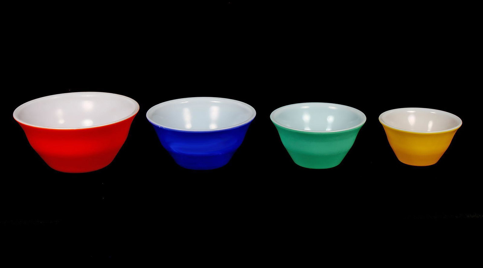 Vintage Depression Glass Fire King 4 Pc. Bowl Set (1 of 2)