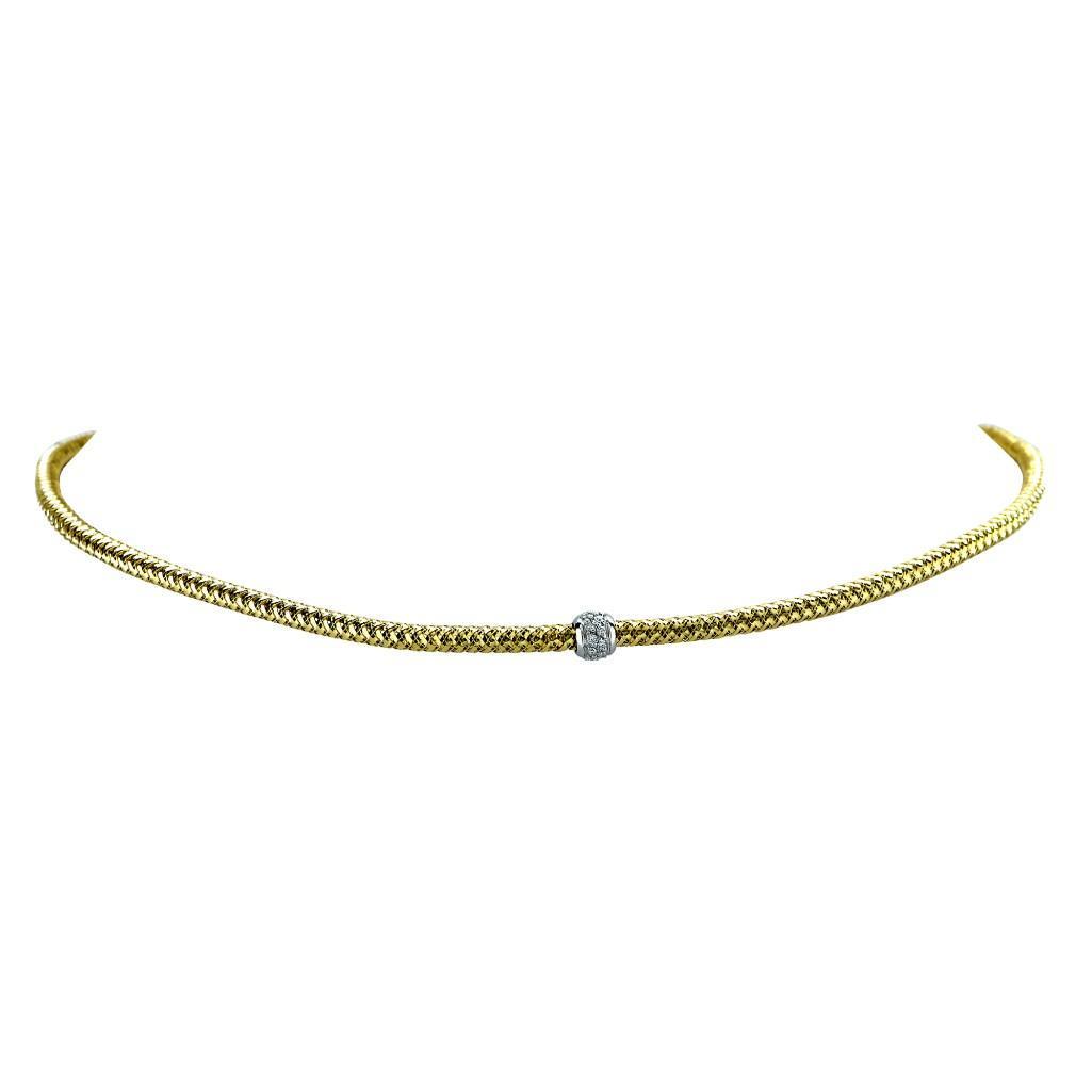 Roberto Coin 18K YG Primavera Diamond Necklace (1 of 1)