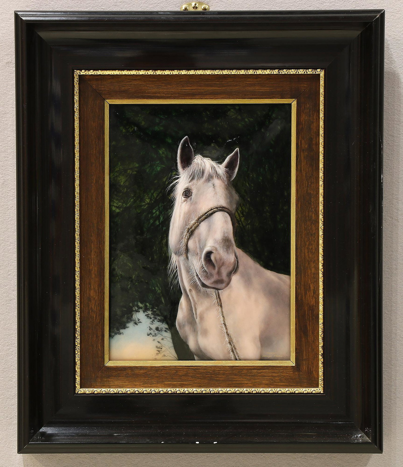 Faure, Fils De Crin Blanc, Limoge Enameled Horse (1 of 3)