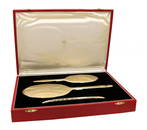 3 Piece 14K YG Cartier Dresser Set in Original Box