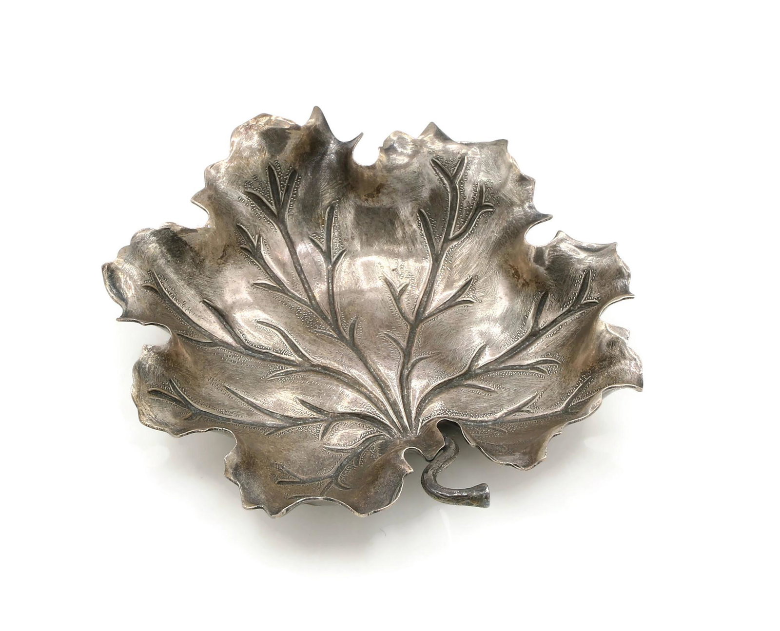 Gianmaria Buccellati Sterling Silver Leaf Dish (1 of 2)