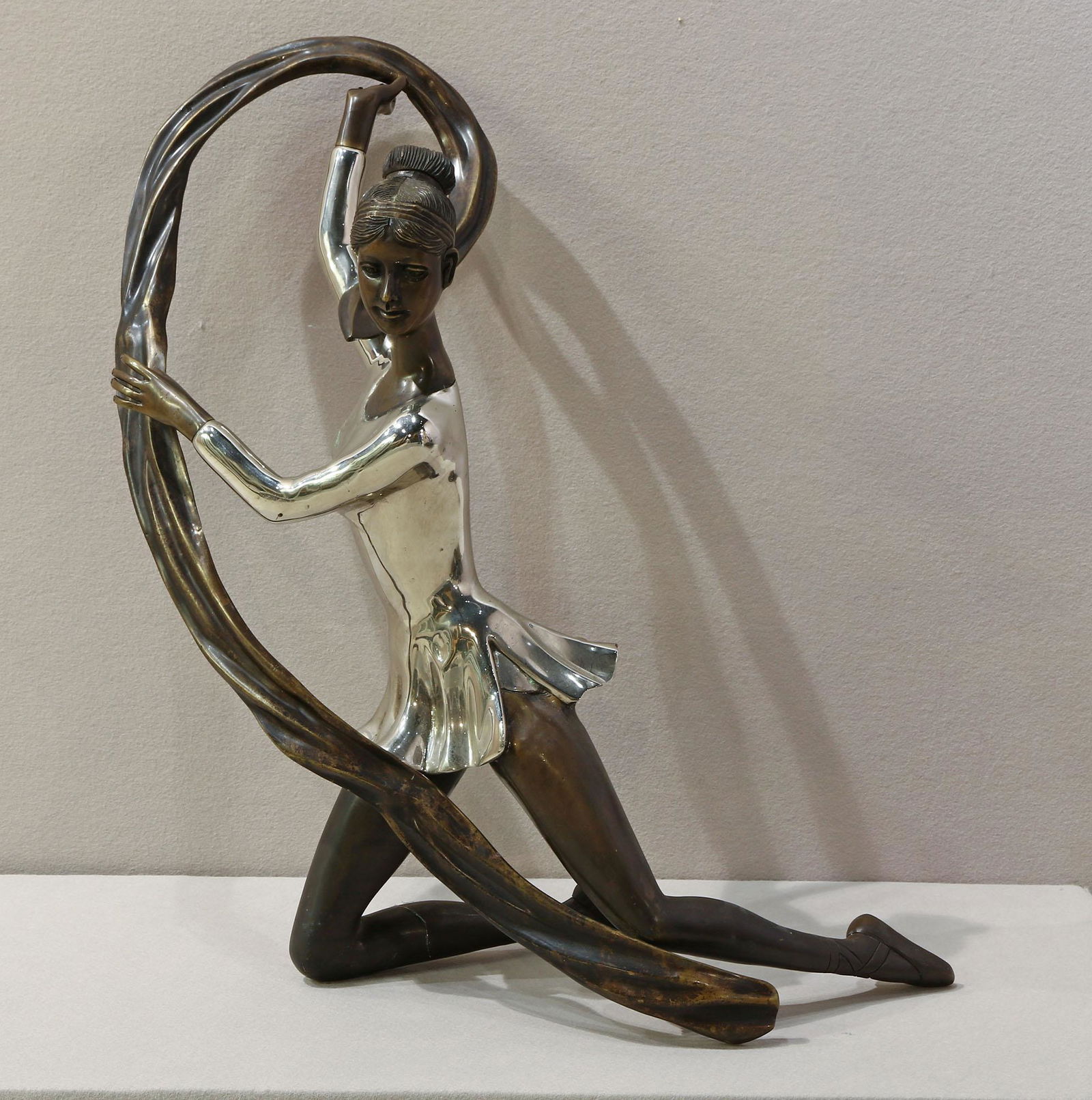Bronze Dancer Sculpture Signed Liliany (1 of 4)