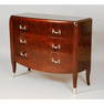 French Burl Wood 3 Drawer Dresser