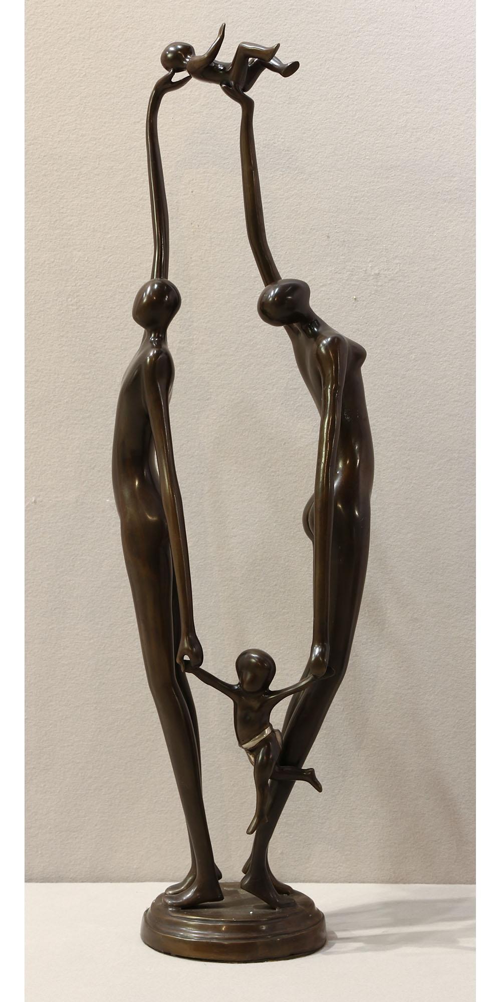 Bronze Figural Sculpture Signed Liliany (1 of 4)