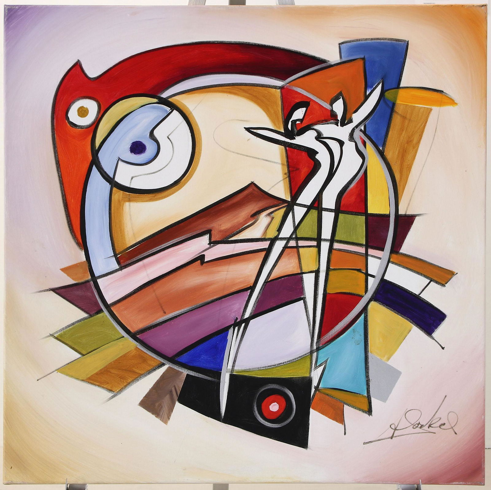 Alfred Gockel (GERMAN, 1952) Acrylic on Canvas (1 of 3)