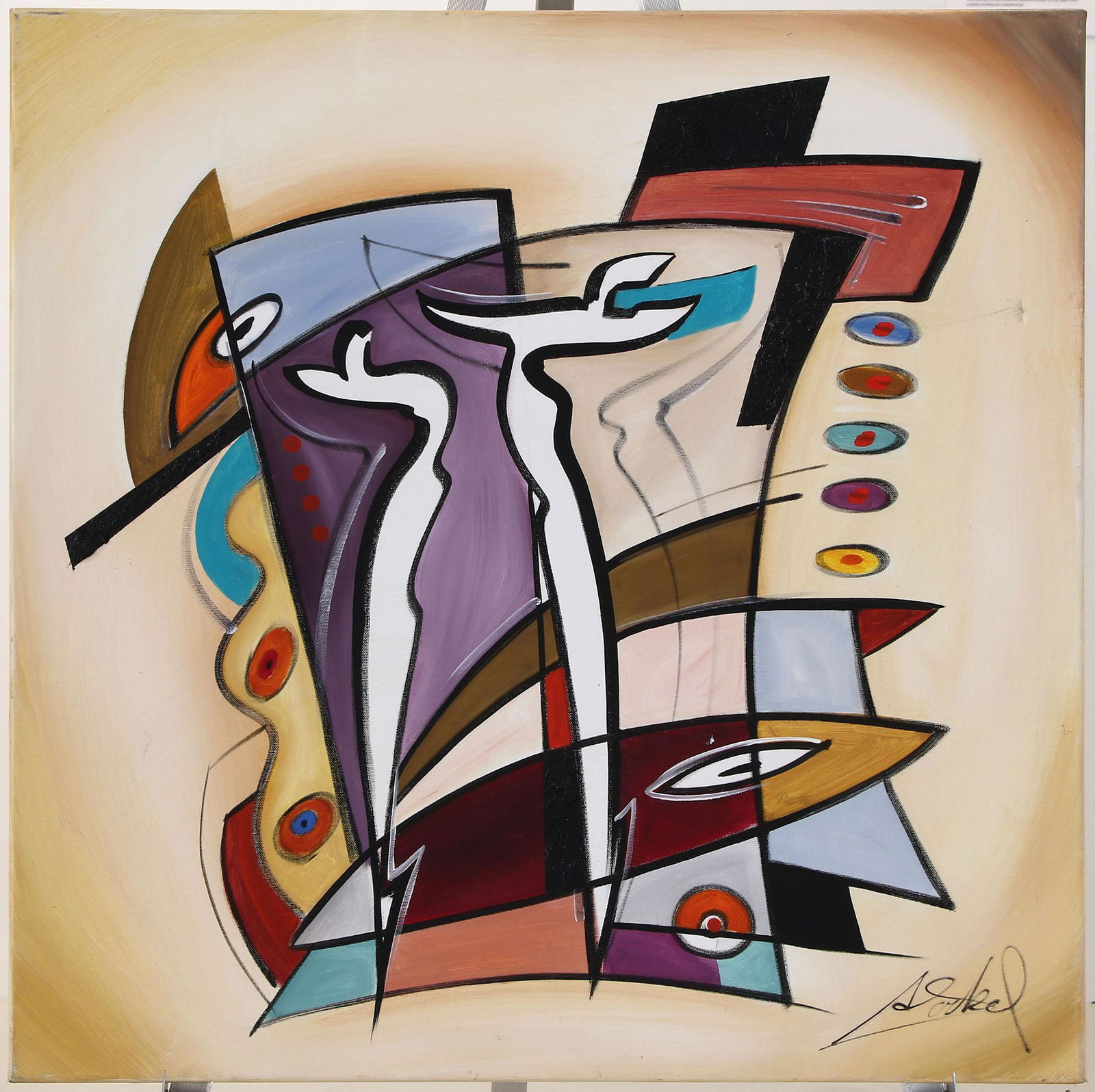 Alfred Gockel (GERMAN, 1952) Acrylic on Canvas (1 of 4)