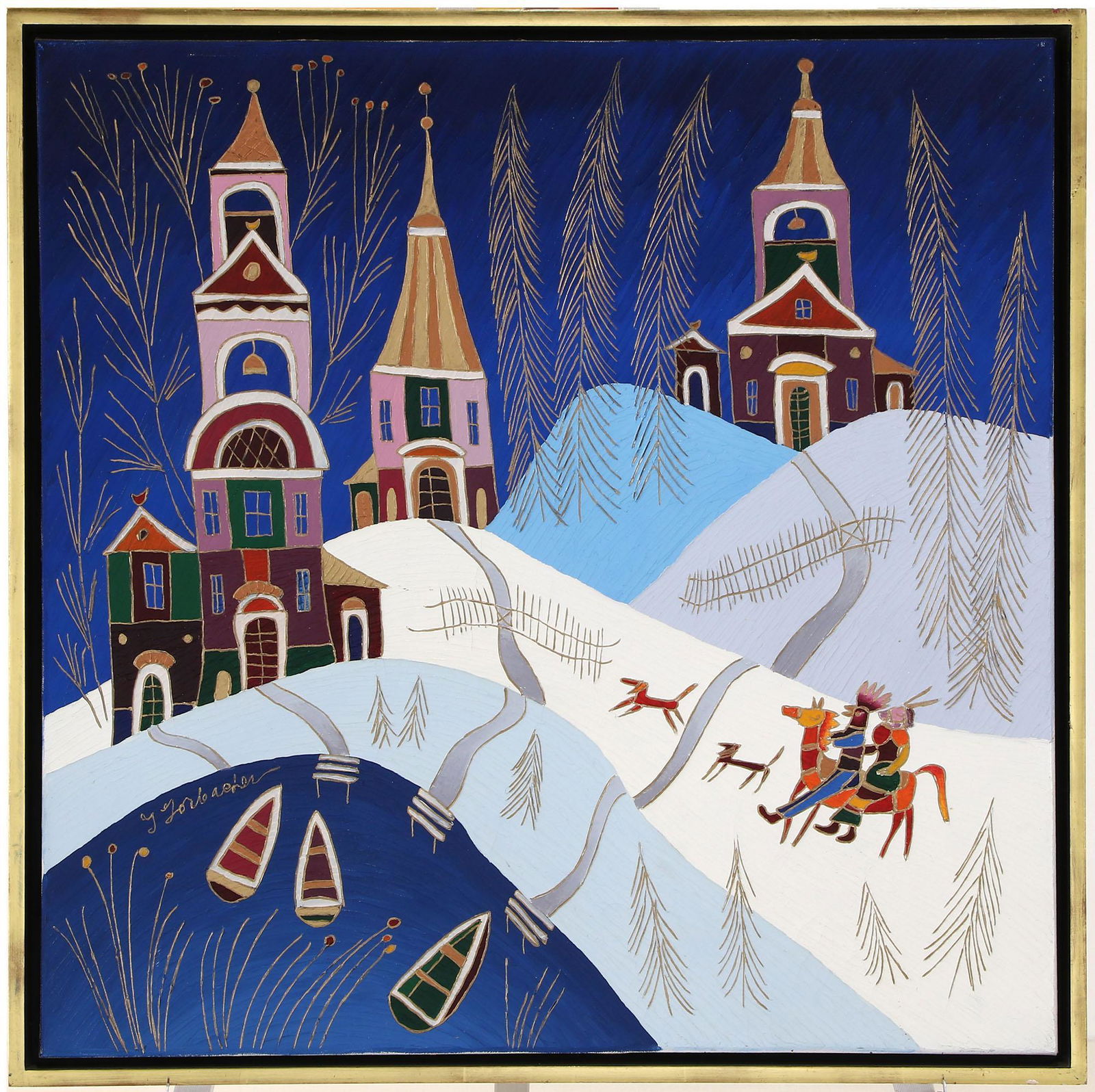 Yuri Gorbachev (RUSSIAN, 1948) Oil on Canvas (1 of 3)