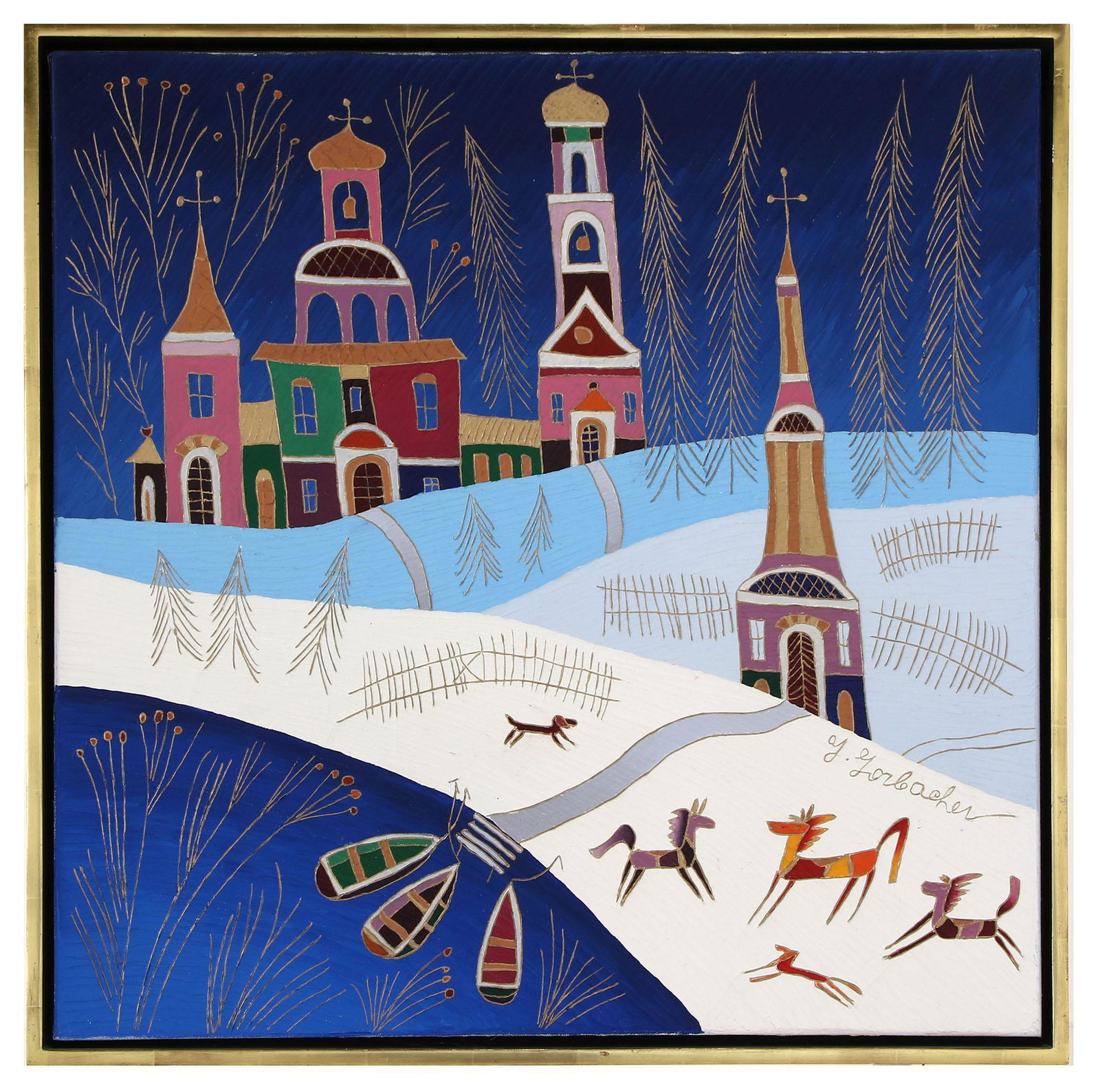 Yuri Gorbachev (RUSSIAN, 1948) Oil on Canvas (1 of 3)