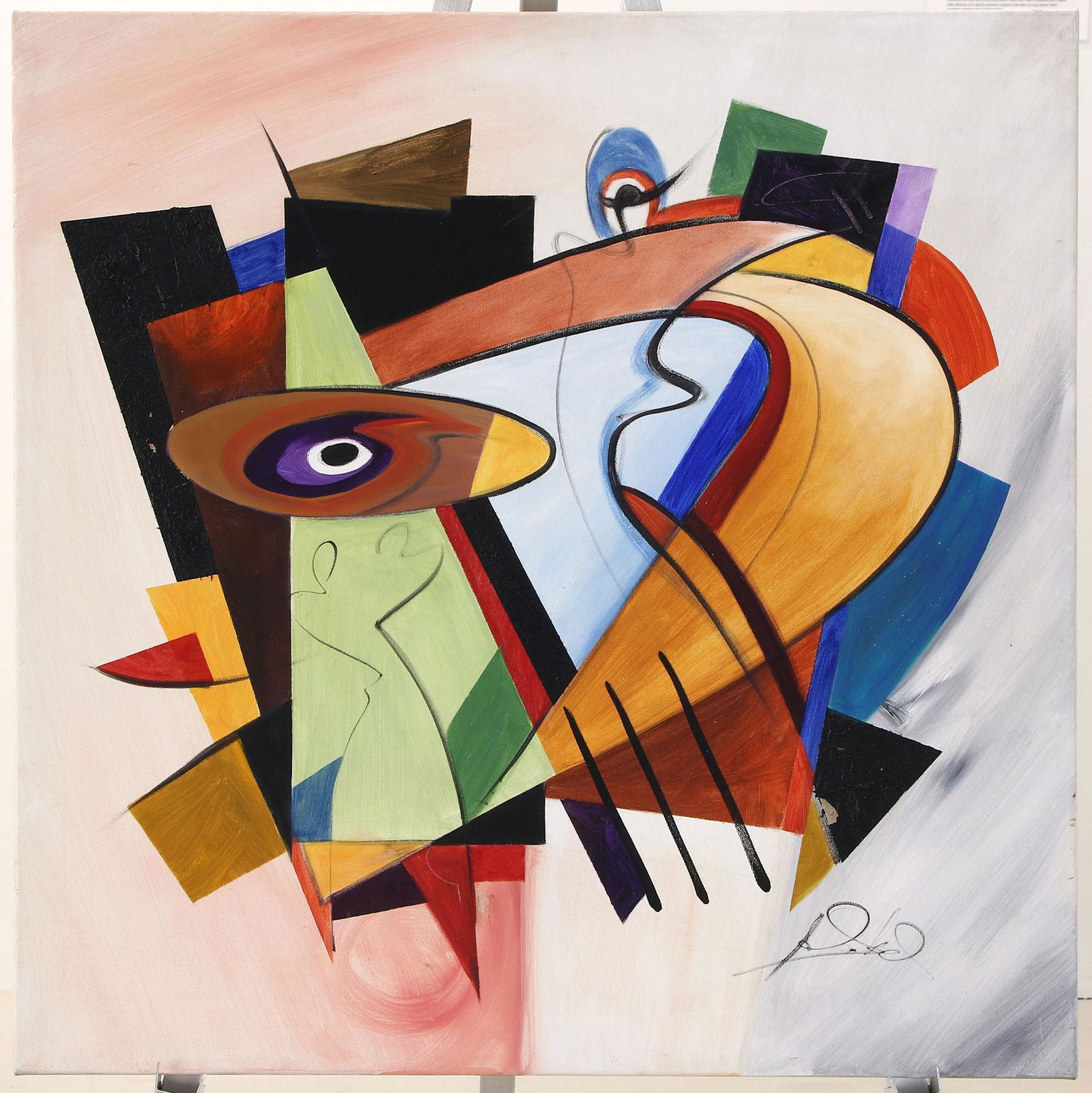 Alfred Gockel (GERMAN, 1952) Acrylic on Canvas (1 of 3)