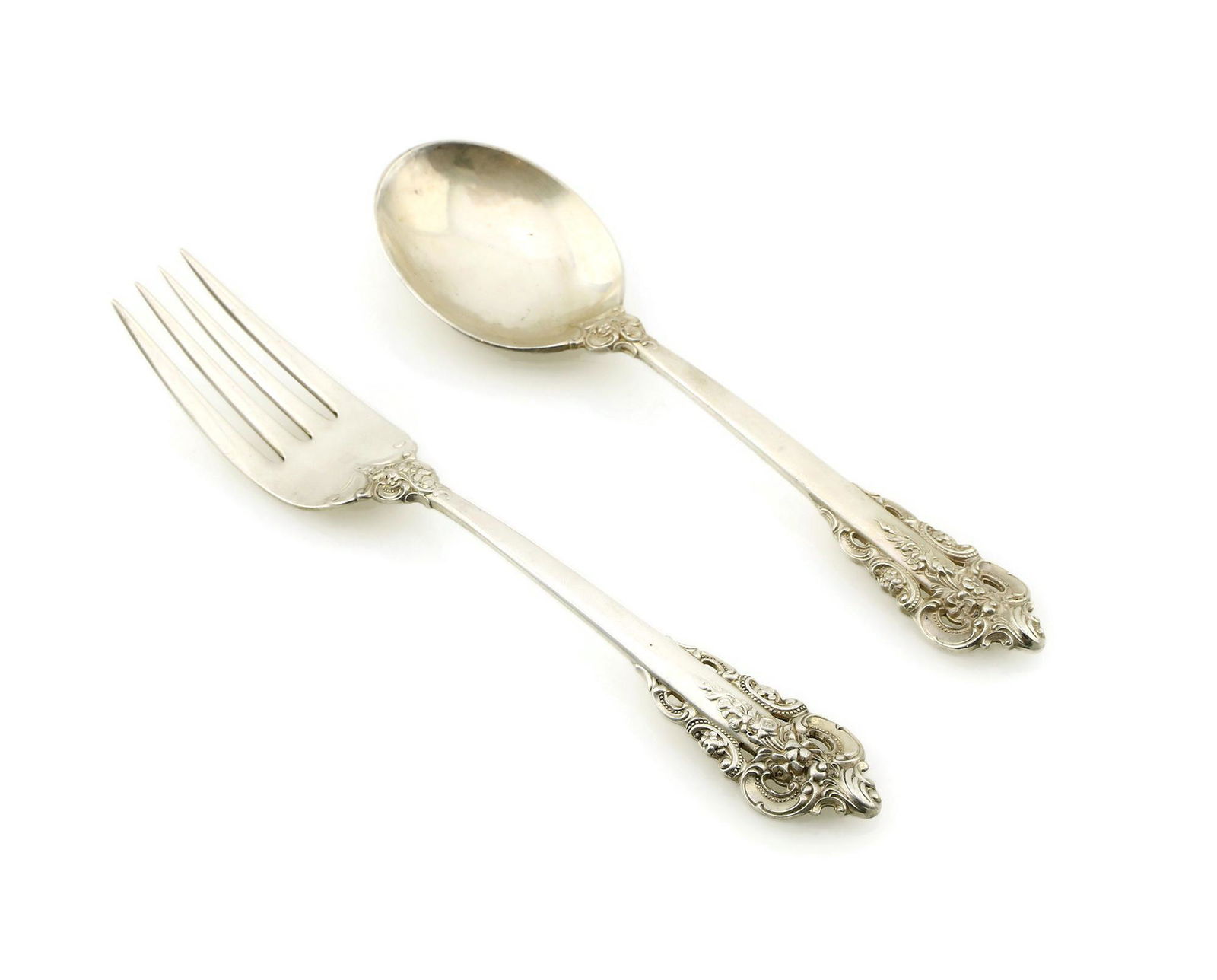 12 piece Sterling Wallace Grand Baroque Forks & Spoons (1 of 2)