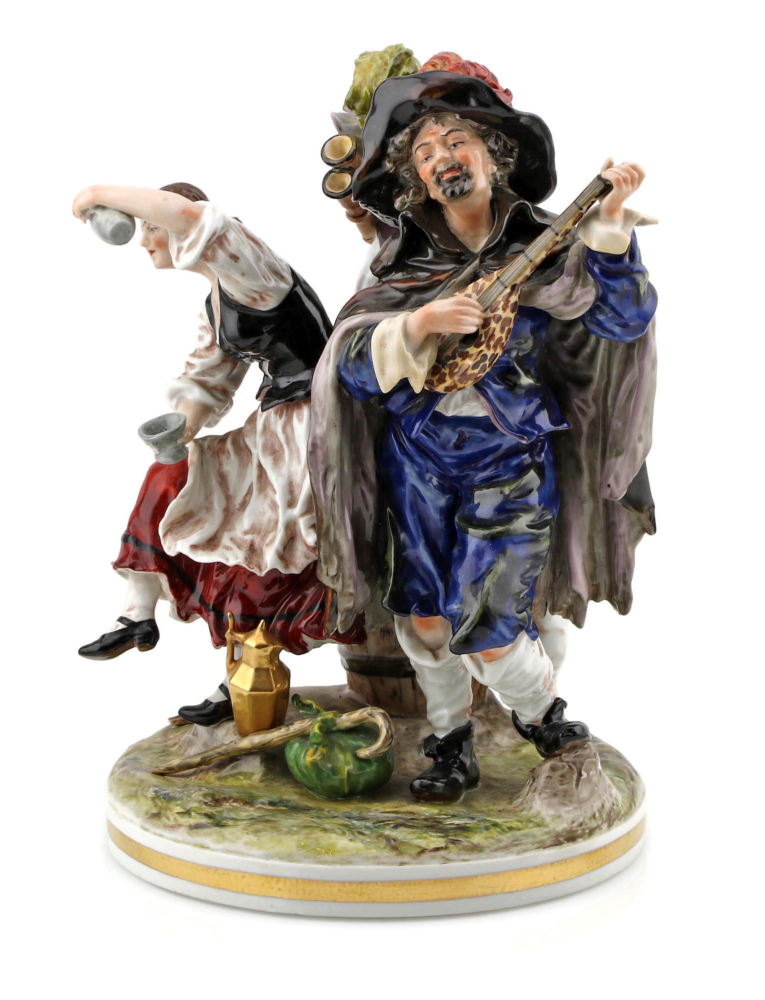 Capodimonte Porcelain Figural Group (1 of 5)