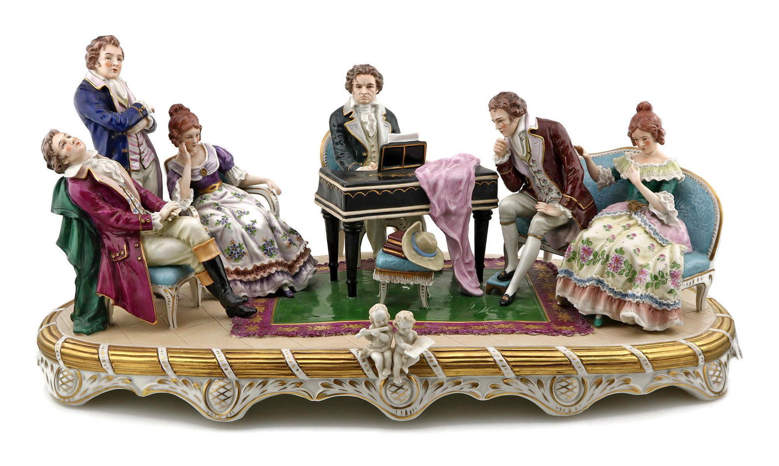 Sitzendorf Porcelain Figural Group (1 of 3)