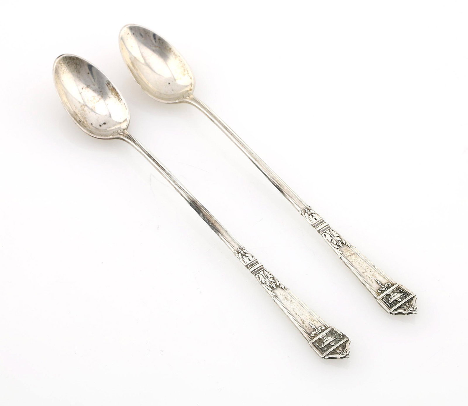 Lot of 2 Sterling Silver Soda Spoons (1 of 2)