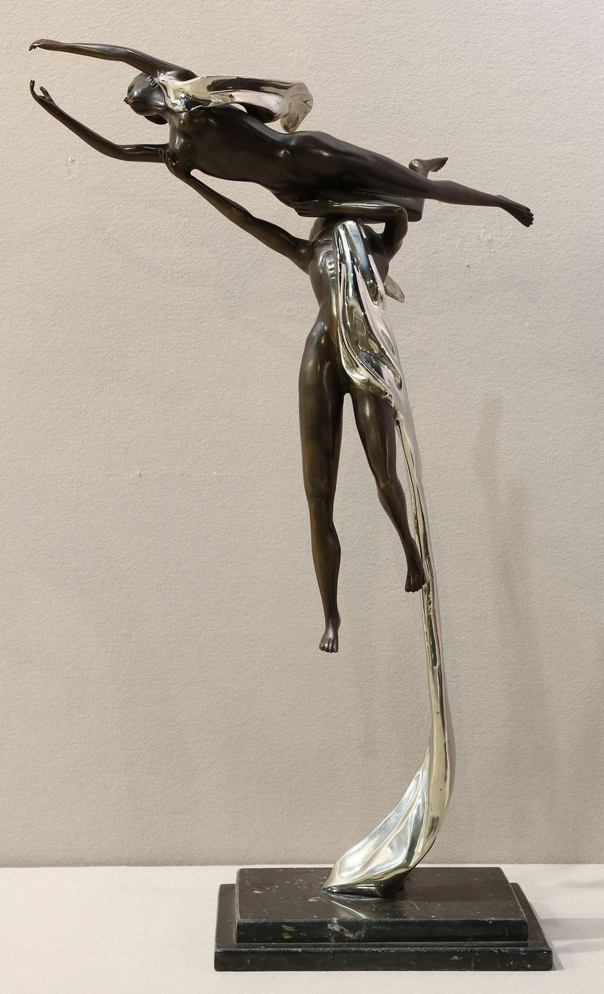 Bronze Dancer Sculpture Signed Liliany (1 of 6)