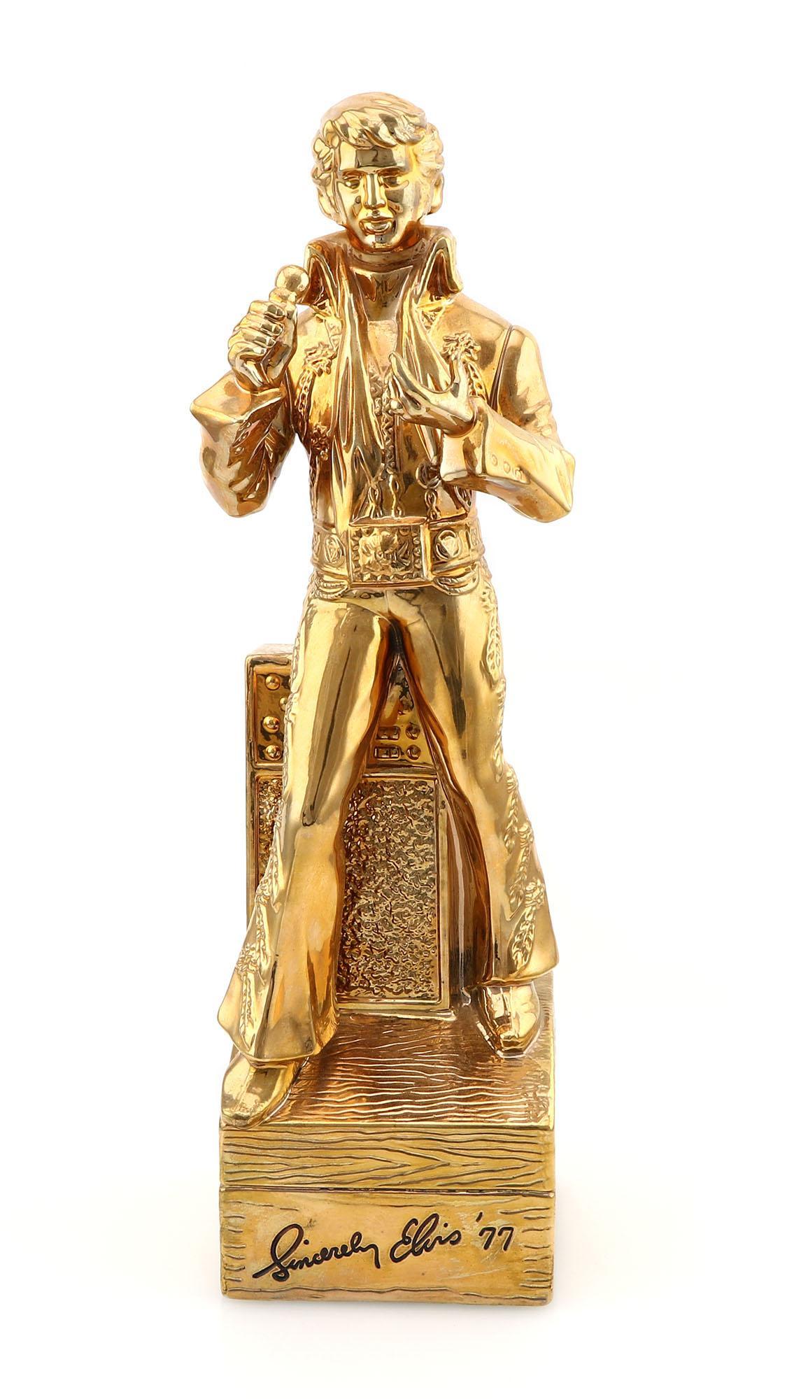 McCormick Elvis Presley Gold '77 Tribute Decanter (1 of 5)