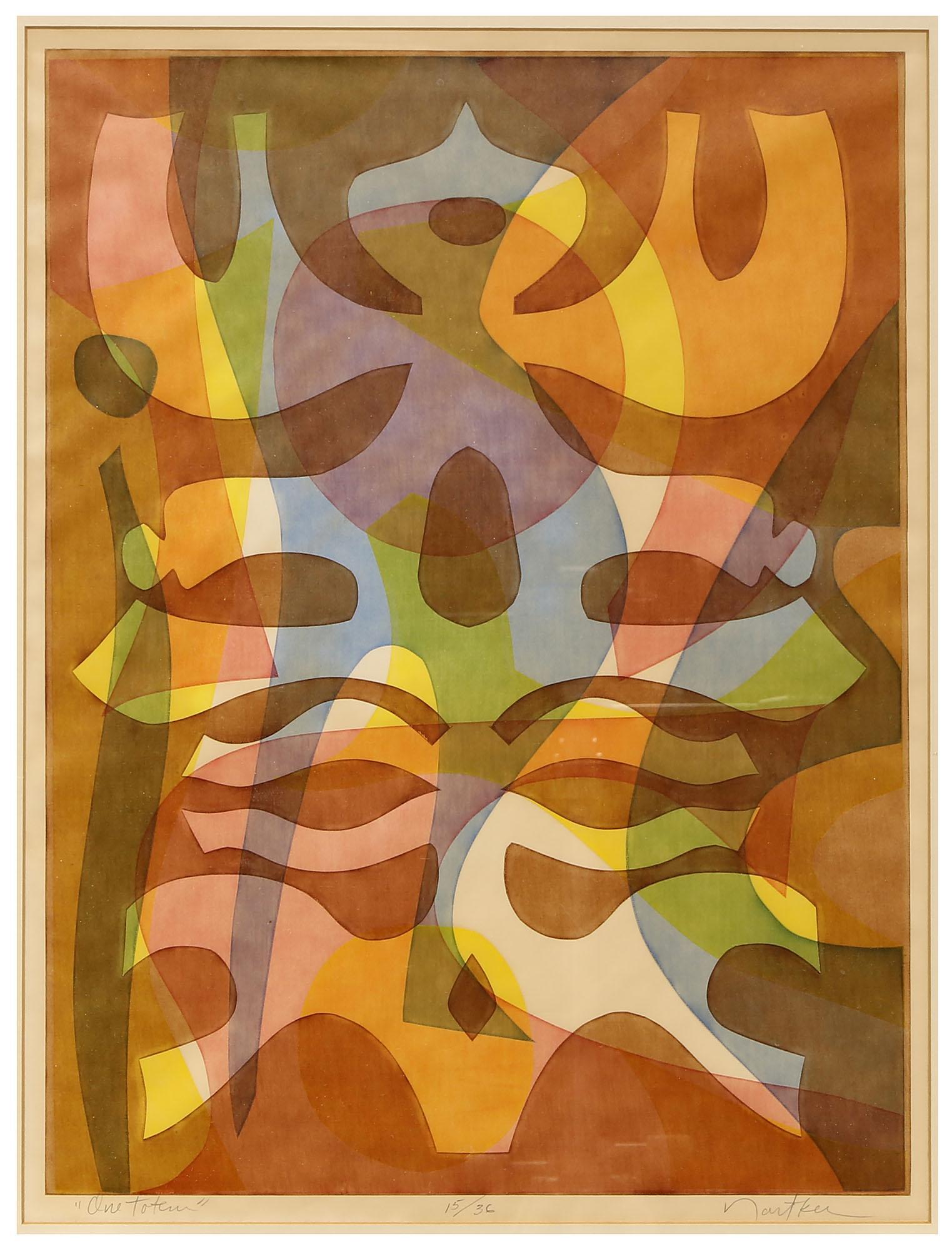 John Nartker Abstract Lithograph (1 of 4)