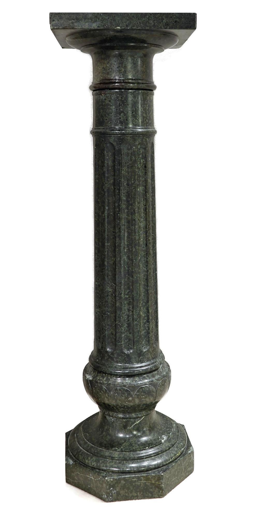 Green Marble Podium / Column (1 of 3)