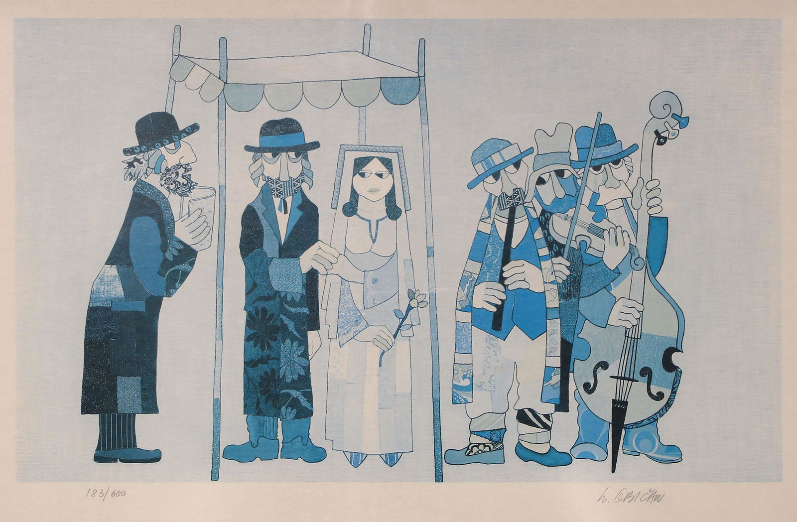 Jovan Obican (French, 1918-1986) Signed Lithograph (1 of 4)