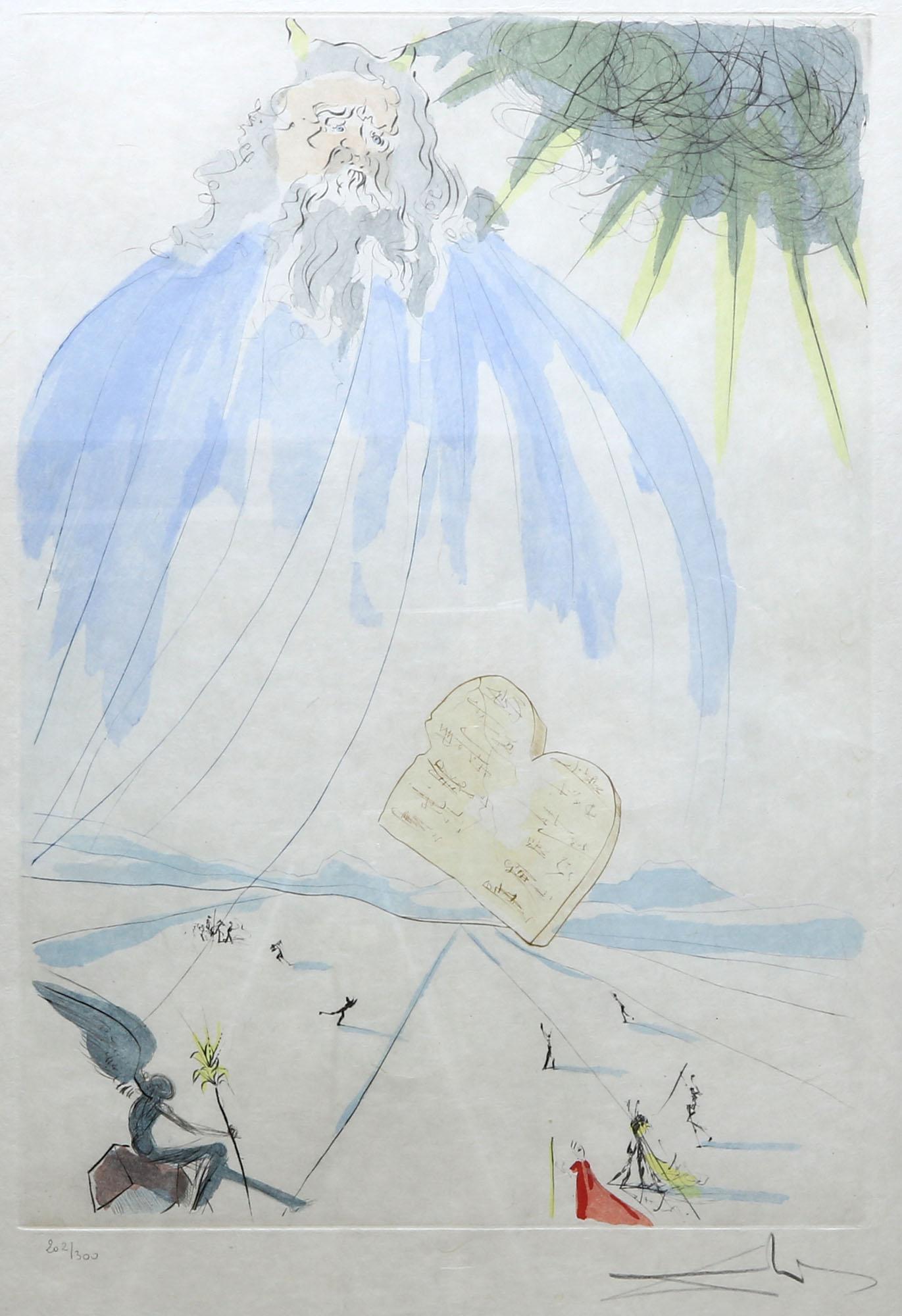 Salvador Dali (Spanish, 1904-1989) 10 Commandments (1 of 5)