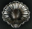 Large Silver Plate Shell Serving Dish