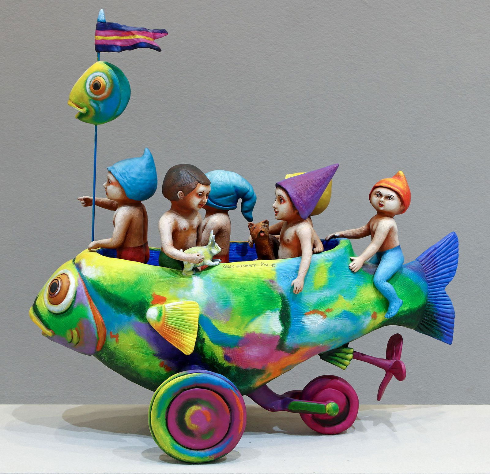 Sergio Bustamante (Mexican, 1949) Ceramic Sculpture (1 of 7)