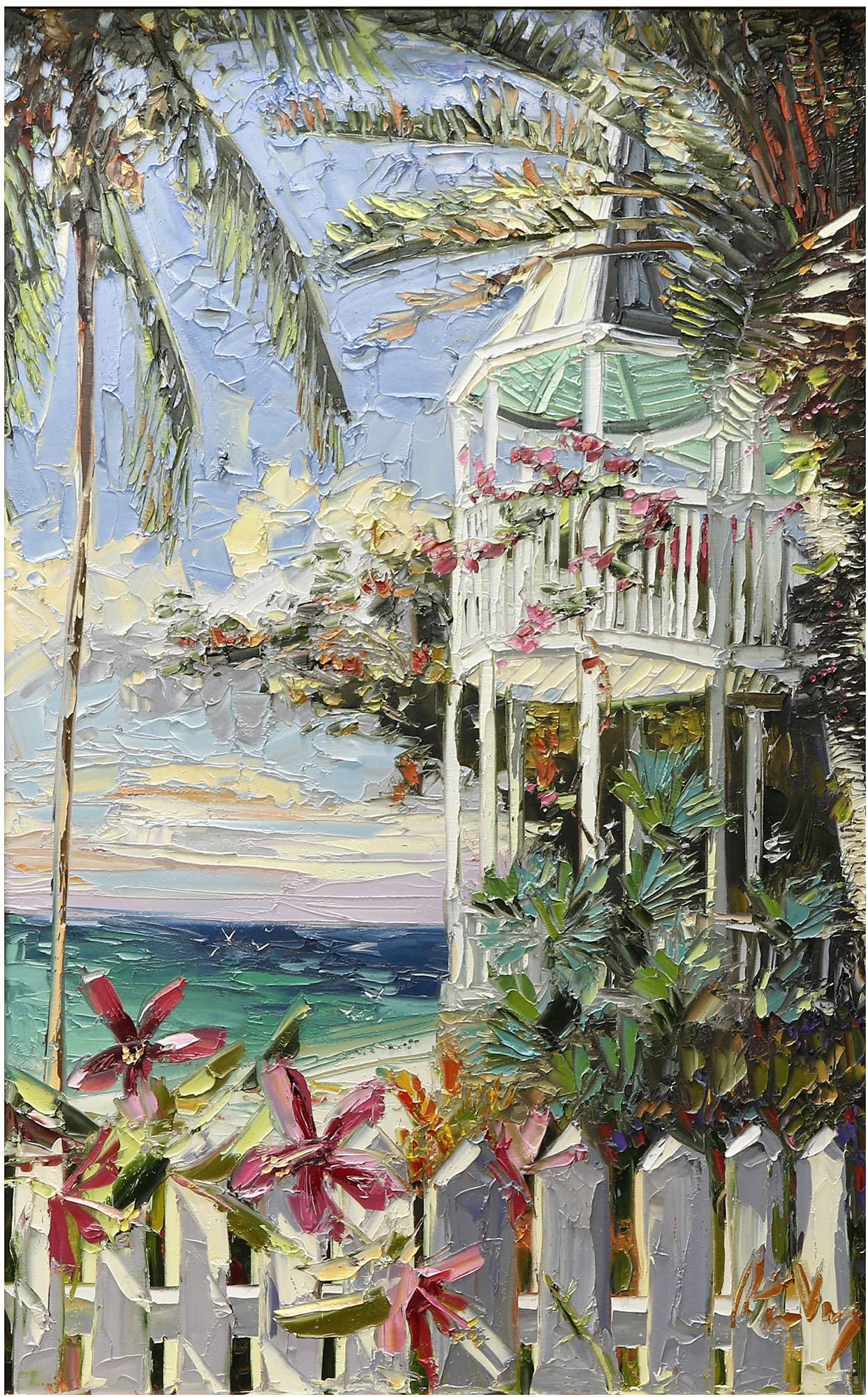 Peter Vey "Key West Veranda" Oil on Canvas (1 of 5)