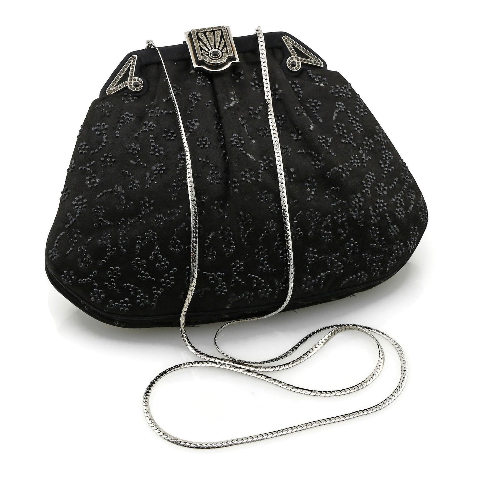 Judith Lieber Deco Style Rhinestone Clutch (1 of 4)