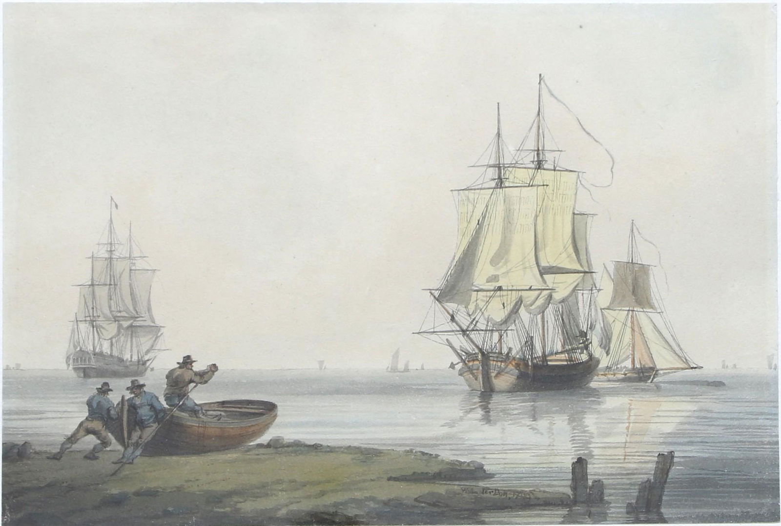 William Anderson (Scotish, 1757-1837) Seascape (1 of 4)