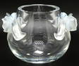 Lalique Orchidee Opalescent Crystal Vase