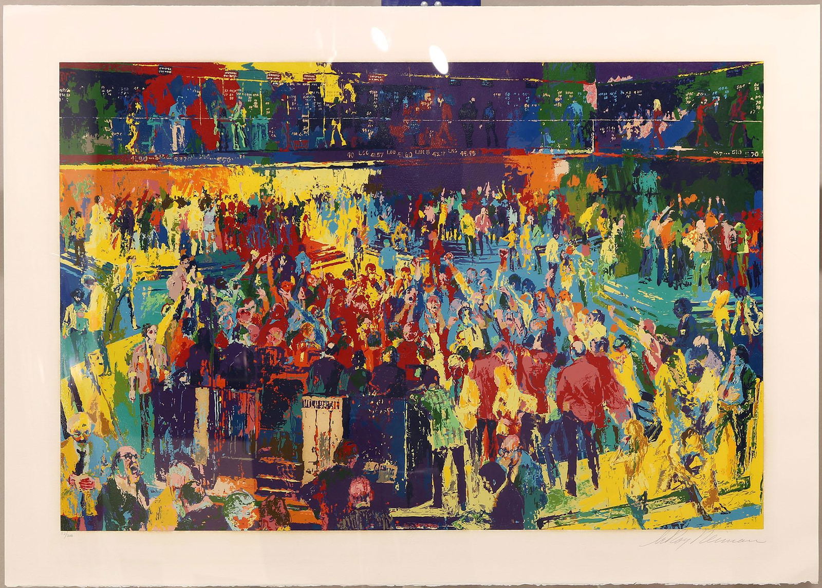 Leroy Neiman "Chicago Board of Trade"  Framed Serigraph (1 of 5)